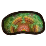 Antifaz microfibra Verde lunares